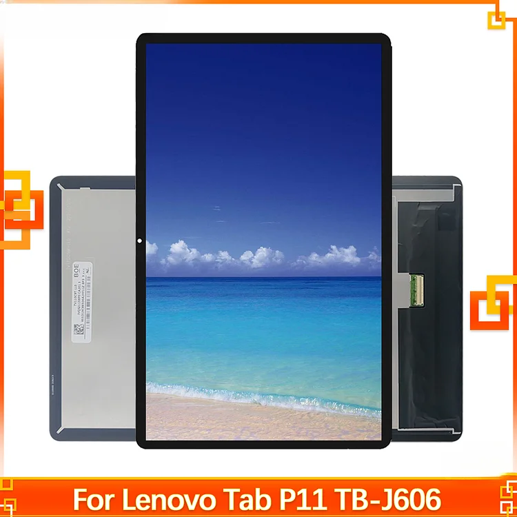 11" OEM For Lenovo Tab P11 TB-J606F TB-J606N TB-J606L Display With Touch Screen Digitizer Assembly Replacement Part LCD