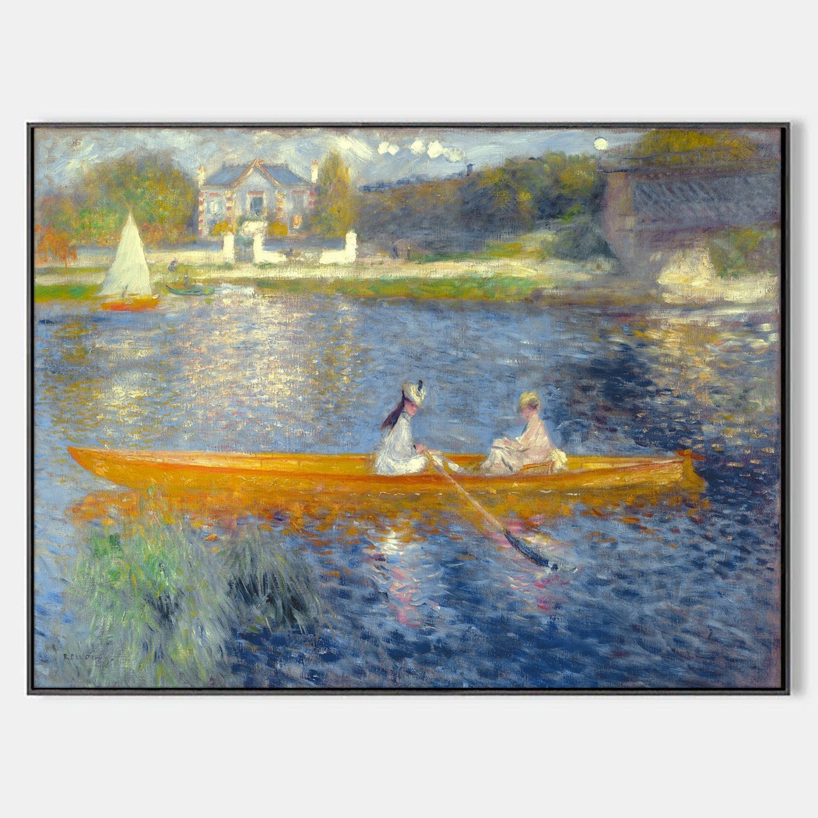 Arabelart The Skiff by Pierre-Auguste Renoir - Famous Art Reproduction