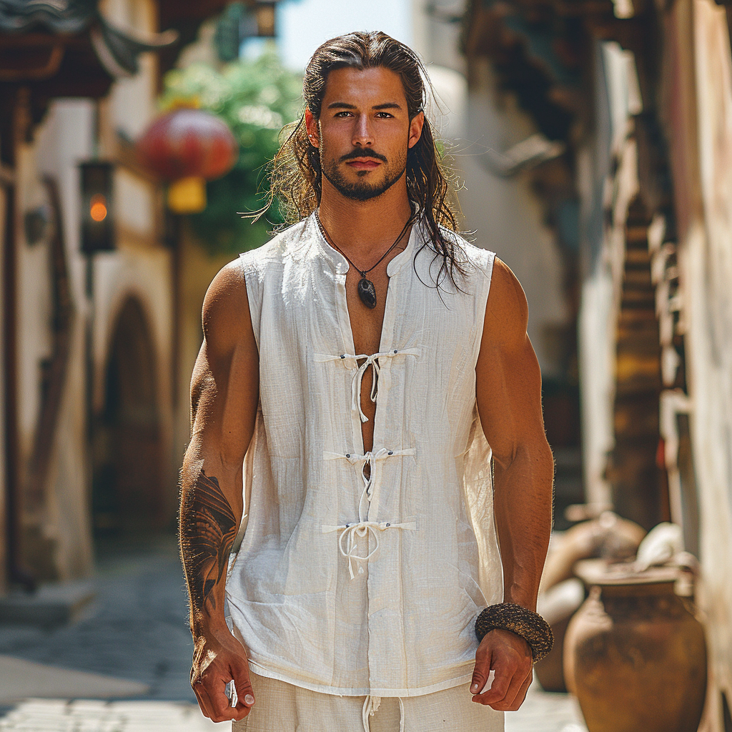 Linen Vest-inspireuse