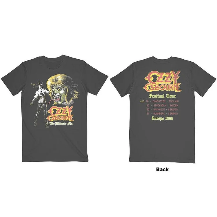 Ozzy Osbourne Unisex T-ShirtOzzy Osbourne Unisex T-Shirt: Ultimate Remix (Back Print)
