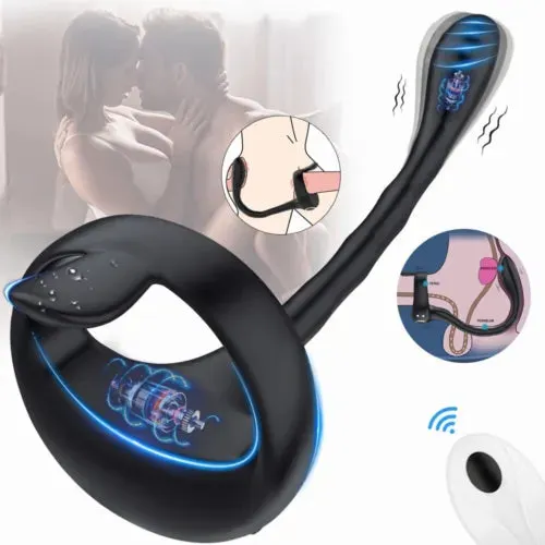 pornhint Pornhint Prostate Massager Anal Butt Plug Penis Cock Ring Sex Toys For Men Male Couples