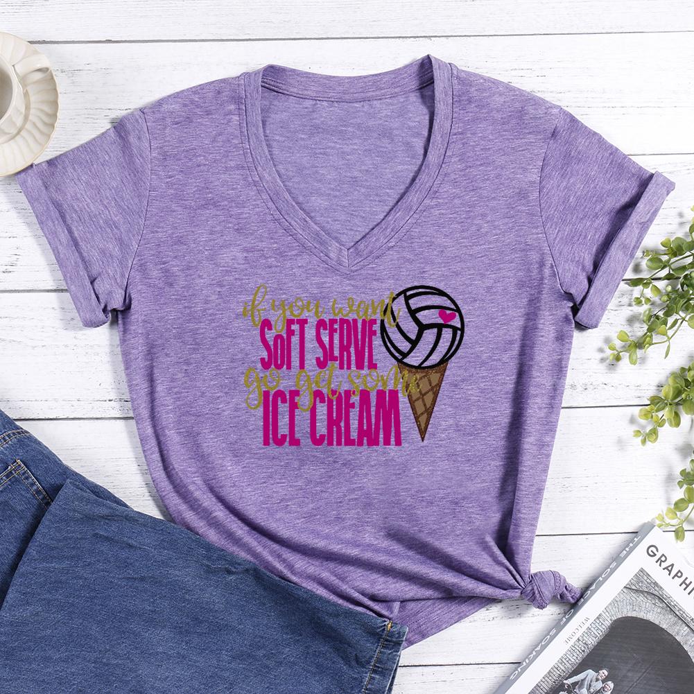 volleyball V-neck T Shirt-Guru-buzz