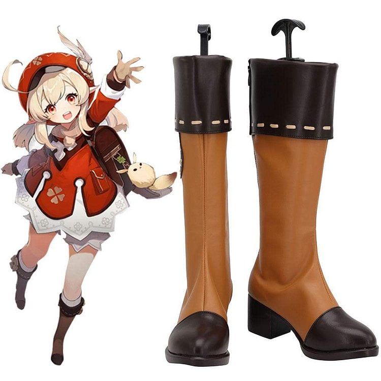 Klee Brown Shoes Cosplay Boots CC0260