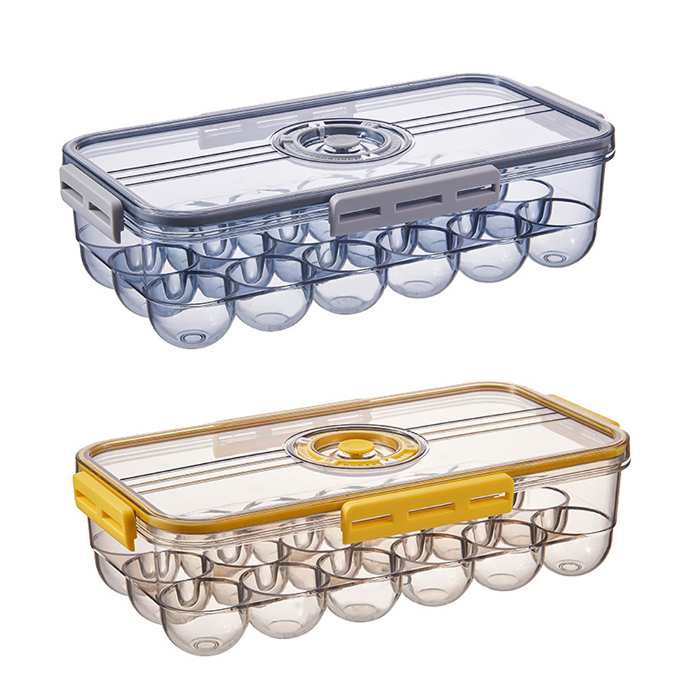 Egg Holder Food Storage Box with Lid Freshness Mark Organizer Egg Seal Case, Yellow, 501 Original
Egg Holder Food Storage Box with Lid Freshness Mark Organizer Egg Seal Case, Yellow, 501 Original
