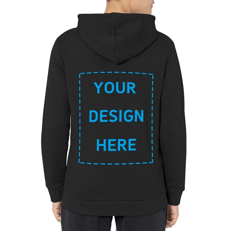 Personalized Back Print Hoodie Design With Your Logo Or Text