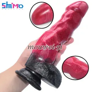 pornhint Pornhint Silicone Dildo With Suckers Baseball Head Anal Stimulate Masturba