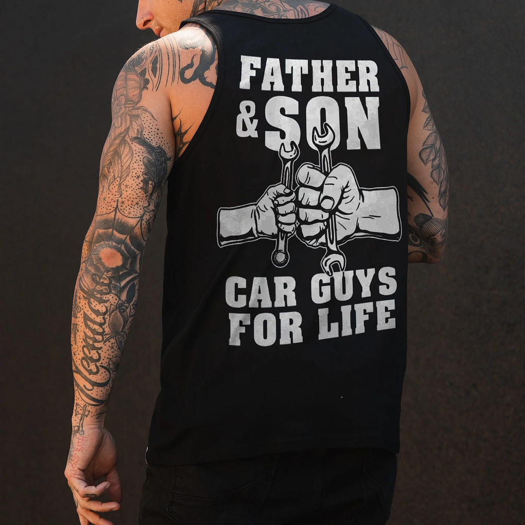 Father & Son Car Guys For Life Men's Tank - Devcarry