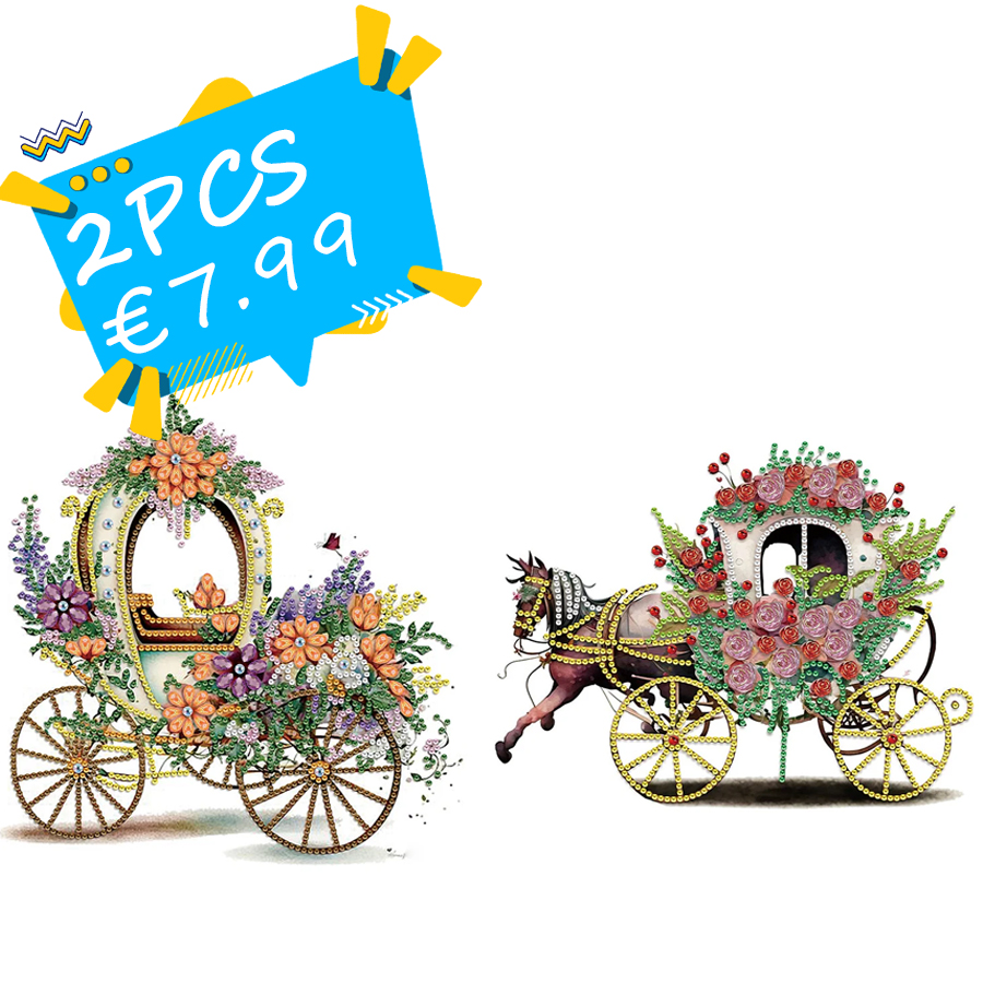 Floats 30*30CM(Canvas) Special Shaped Drill Diamond Painting