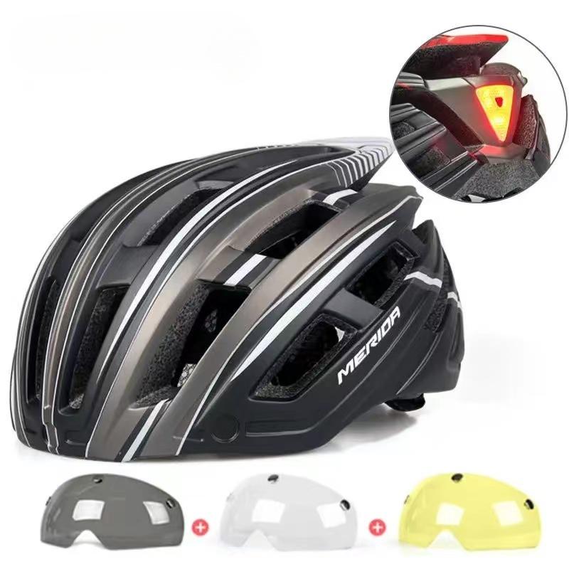 Bicycle Helmet with Tail Light