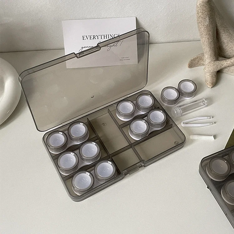 Multi grid contact lens storage box
