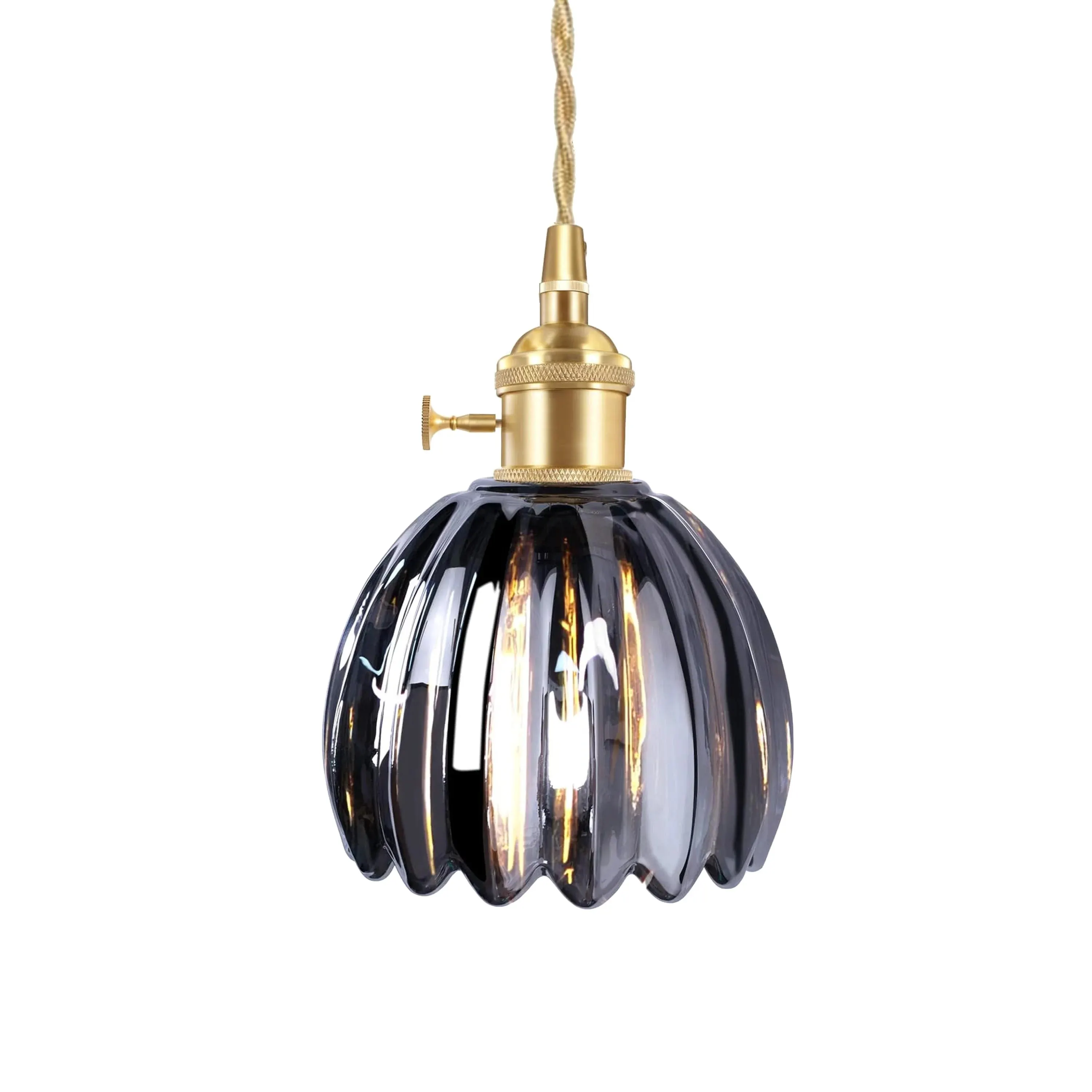 Japanese Retro Glass Flower Pendant Light G126