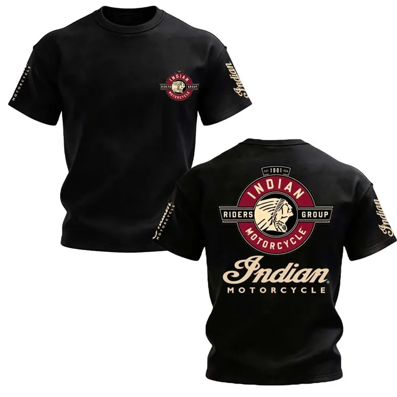 INDIAN MOTORCYCLES RIDERS GROUP Tribal Chief Print Men's T-Shirt