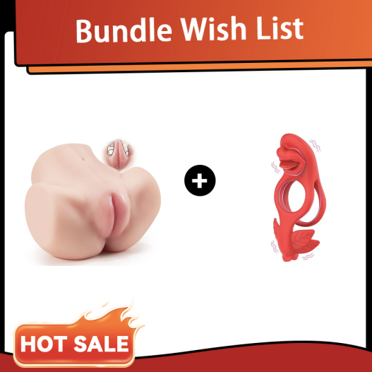 Big Plump Ass + Cock Ring By Rose Toy