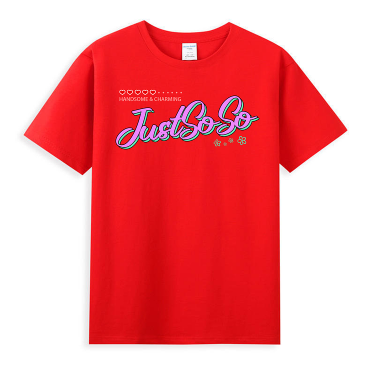 Unisex Just Soso Shirts Red