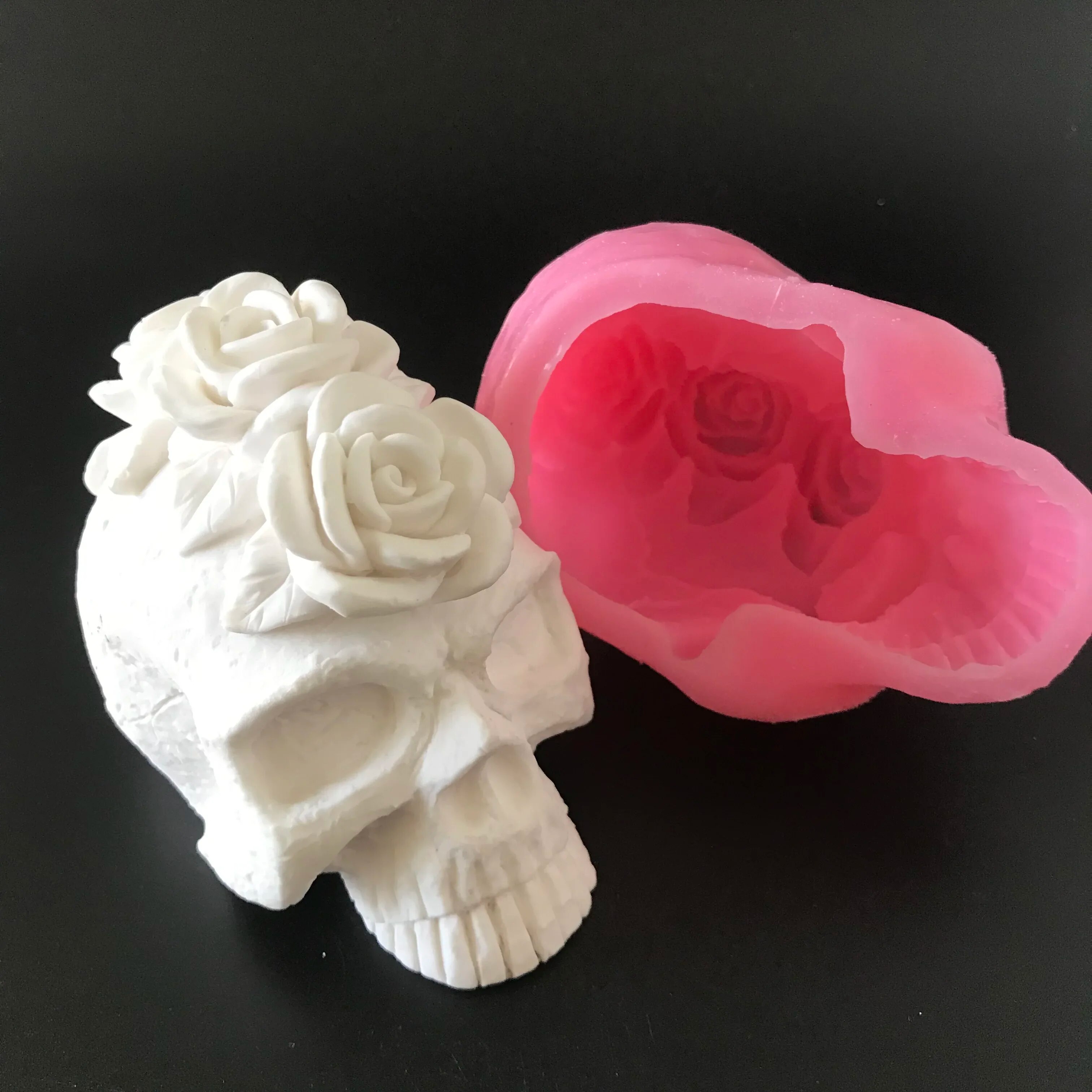 3d Skull Baking Chocolate Mould Handmade Resin Craft Cake Candy Candle Making Chocolate Fondant Silicone Molds