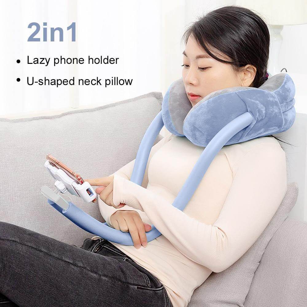 Mobile Phone Holder With Lazy Support Ushaped Pillow Nap Pillow Memory