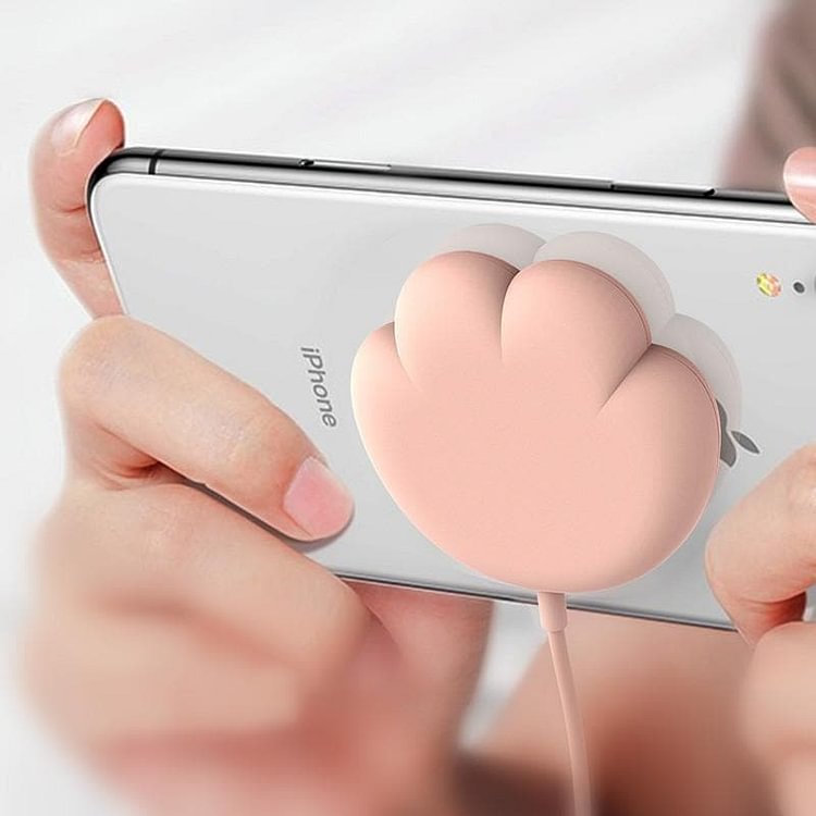 White/Grey/Pink Kawaii Cat Paw Wireless Charger SP14366