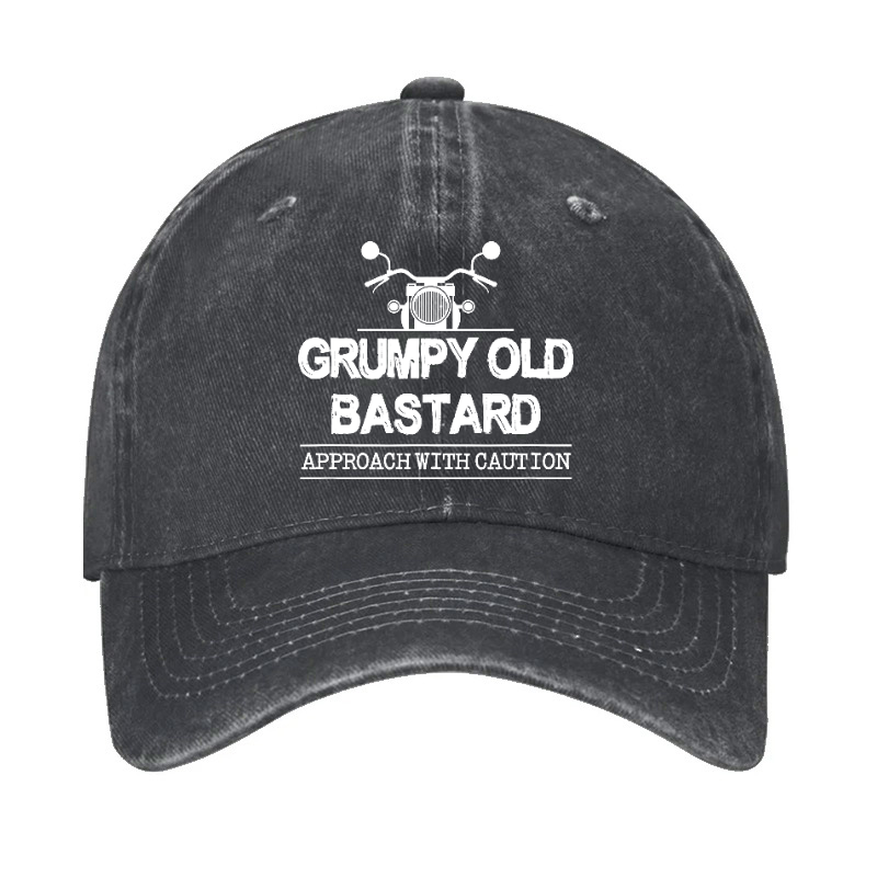 Grumpy Old Bastard Approach With Caution Hat