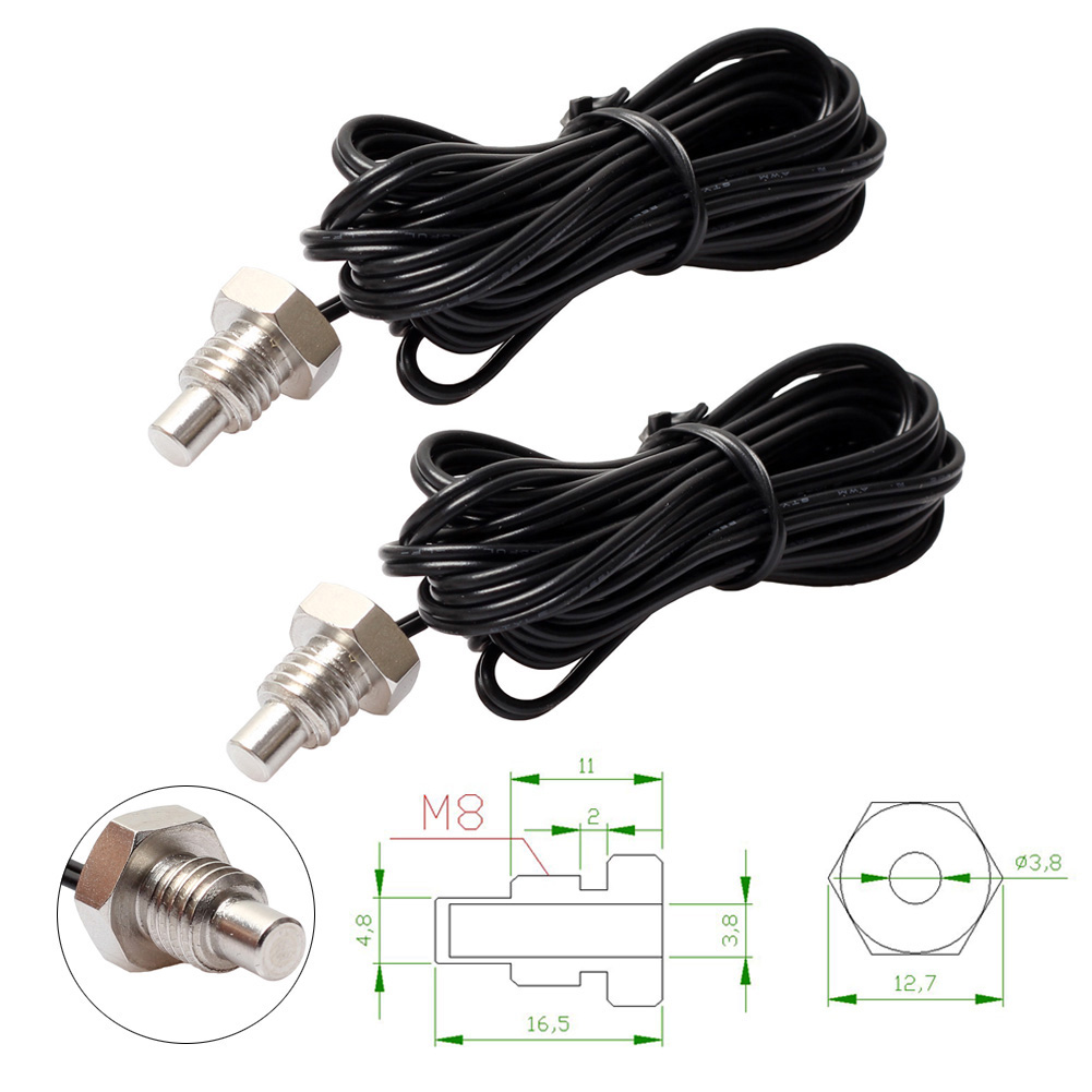 2x NTC 10K Thermistor Temperature Sensor Thread Probe Cable 1/2/3m, 2m, 501 Original
2x NTC 10K Thermistor Temperature Sensor Thread Probe Cable 1/2/3m, 2m, 501 Original