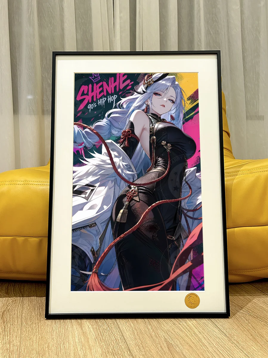 Shenhe Graffiti Art Print - Genshin Impact | Xingkong Studio