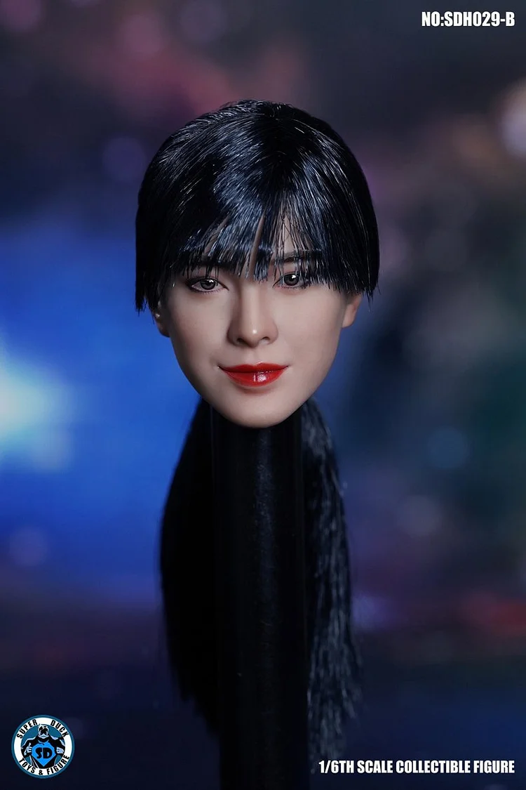 IN STOCK 1/6 SUPER DUCK SDH029 Asian Female Head Sculpt H#Suntan-shopify