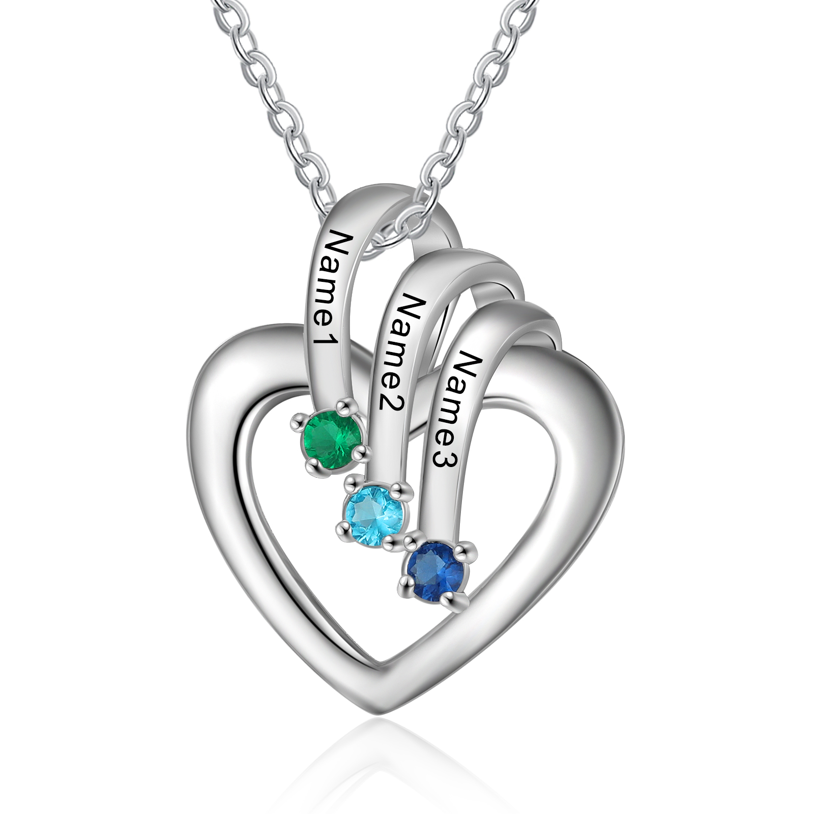 Collana con Nome Rosa in Argento - Gioielli personalizzati in oro e argento made in Italy