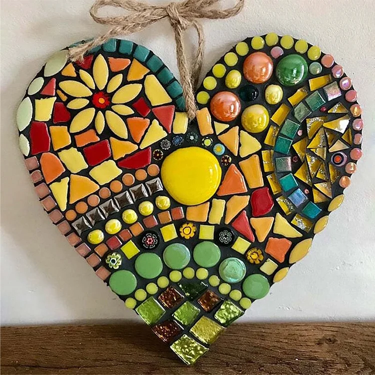 🔥Easter Sale 49% OFF 💗 Large Garden Mosaic Heart Decoration