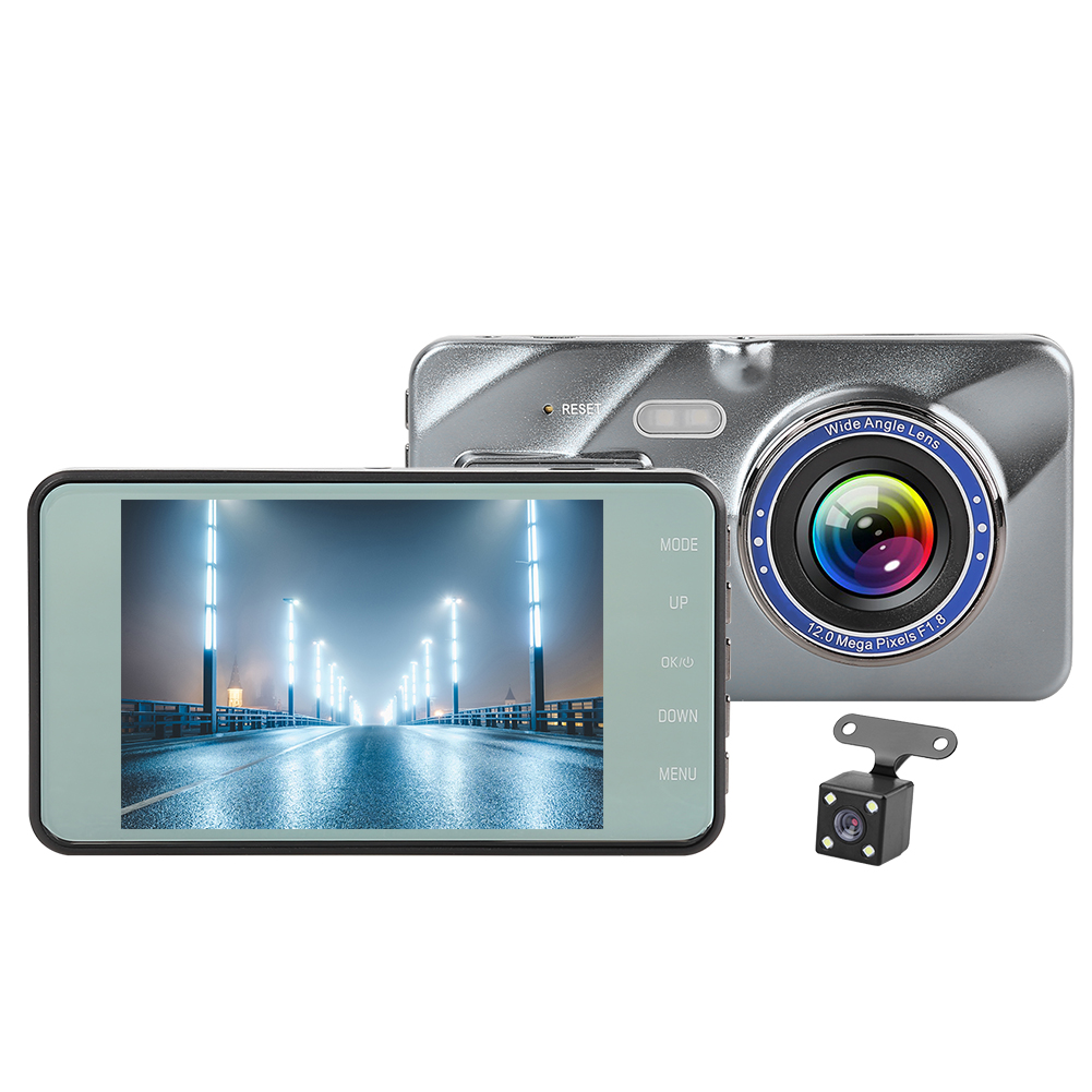V2 1080p HD Dashboard Camera 3.5 inch Display Dashcam with Rear View Camera, 501 Original
V2 1080p HD Dashboard Camera 3.5 inch Display Dashcam with Rear View Camera, 501 Original
