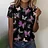 Efenbei Women T-Shirts Fashion 3d Butterfly Print Tshirt For Ladies Casual Streetwear Short Sleeves Tops Female Clothing Tees Camisetas