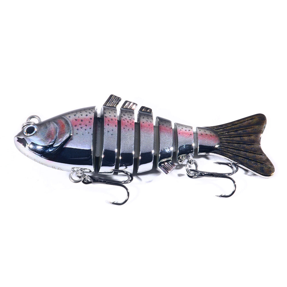 10cm Fishing Lures 7 Segment Wobbler Hard Bait Treble Hook Tackle Crankbait, 1 #, 501 Original
10cm Fishing Lures 7 Segment Wobbler Hard Bait Treble Hook Tackle Crankbait, 1 #, 501 Original
