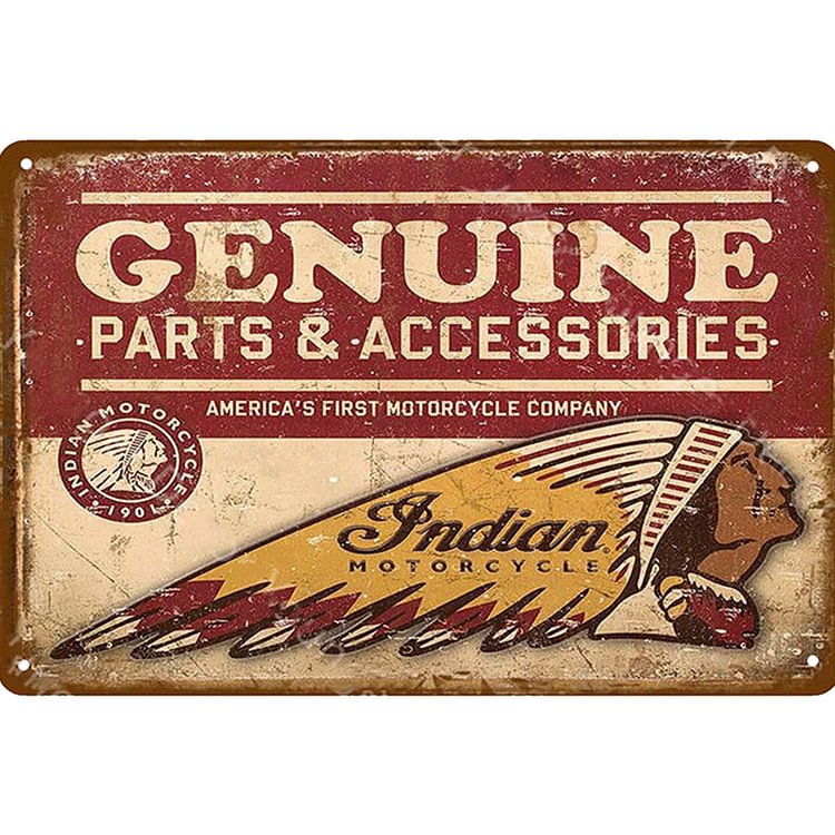 Genuine Parts & Accessories Indian- Vintage Tin Signs/Wooden Signs - 20*30cm/30*40cm