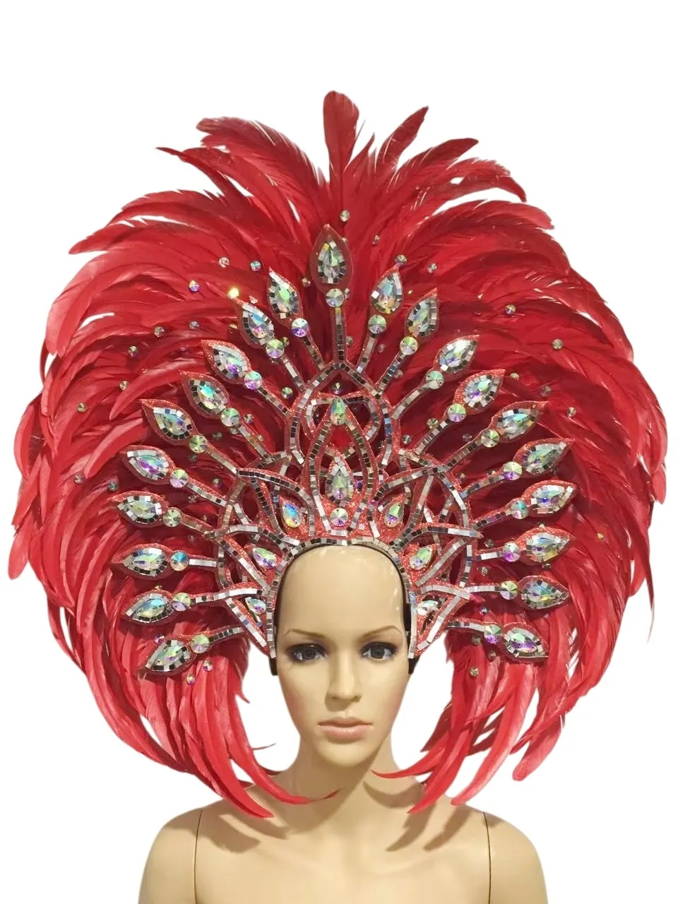 VCSHOES Brazil Rio Spanish Cuba Santiago Havana Venice Dionysia carnival Float Mask dress masque ball costume samba plumage plume Headd