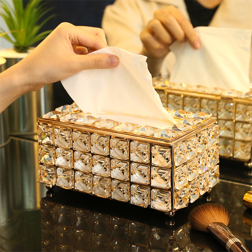 European-Style Square Crystal Tissue Box Home Bar Ktv Table Decor, Gold, 501 Original
European-Style Square Crystal Tissue Box Home Bar Ktv Table Decor, Gold, 501 Original