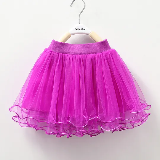 【12M-9Y】Girls Mesh Beaded Puffy Skirt