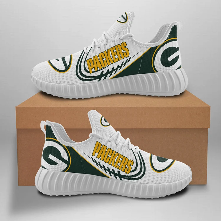 Green Bay Packers Unisex Comfortable Breathable Print Running Sneakers