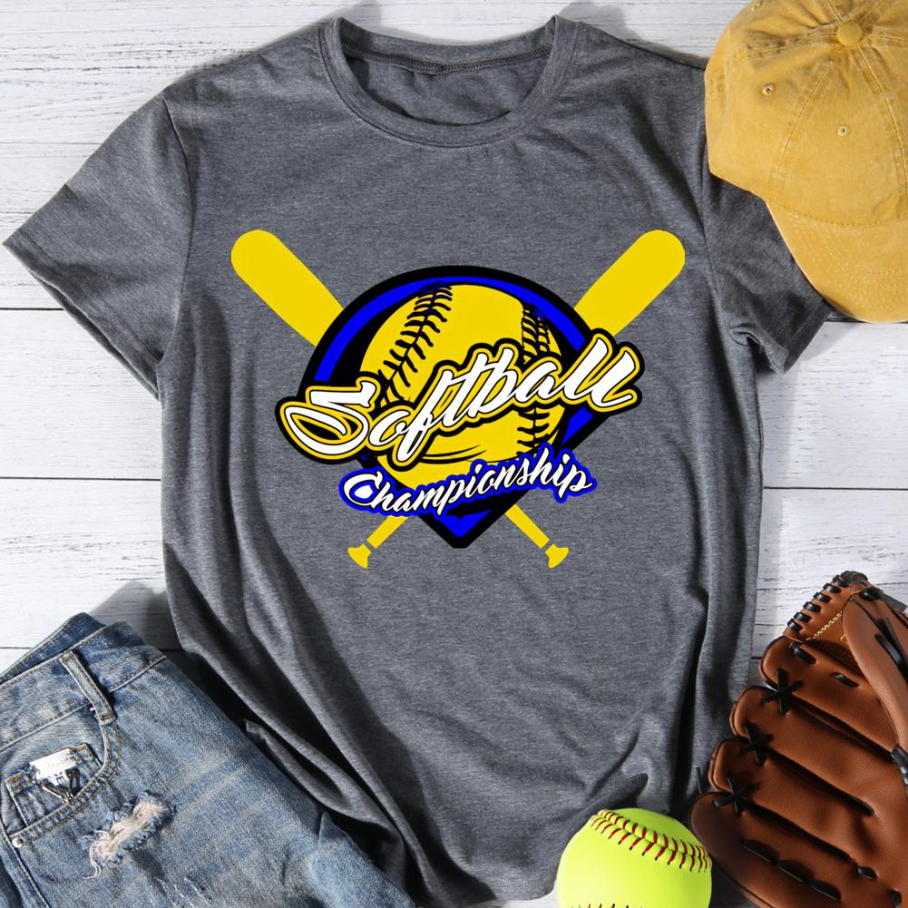 softball championship Round Neck T-shirt-0024309-Guru-buzz