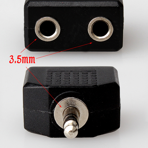 Audio Earphone Headphone Splitter Adapter 3.5mm to 2 Earbuds Stereo Headset, 501 Original
Audio Earphone Headphone Splitter Adapter 3.5mm to 2 Earbuds Stereo Headset, 501 Original