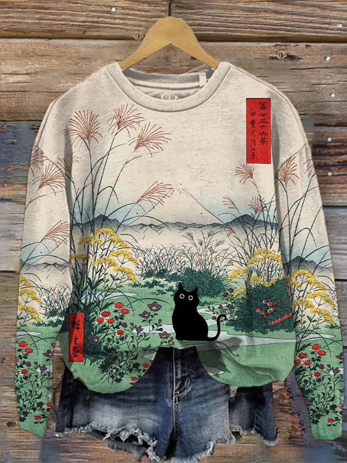 Japanese cat outlet sweater