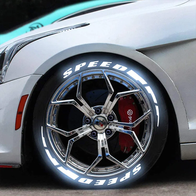 3D New Stereo Reflective Car Tire Sticker