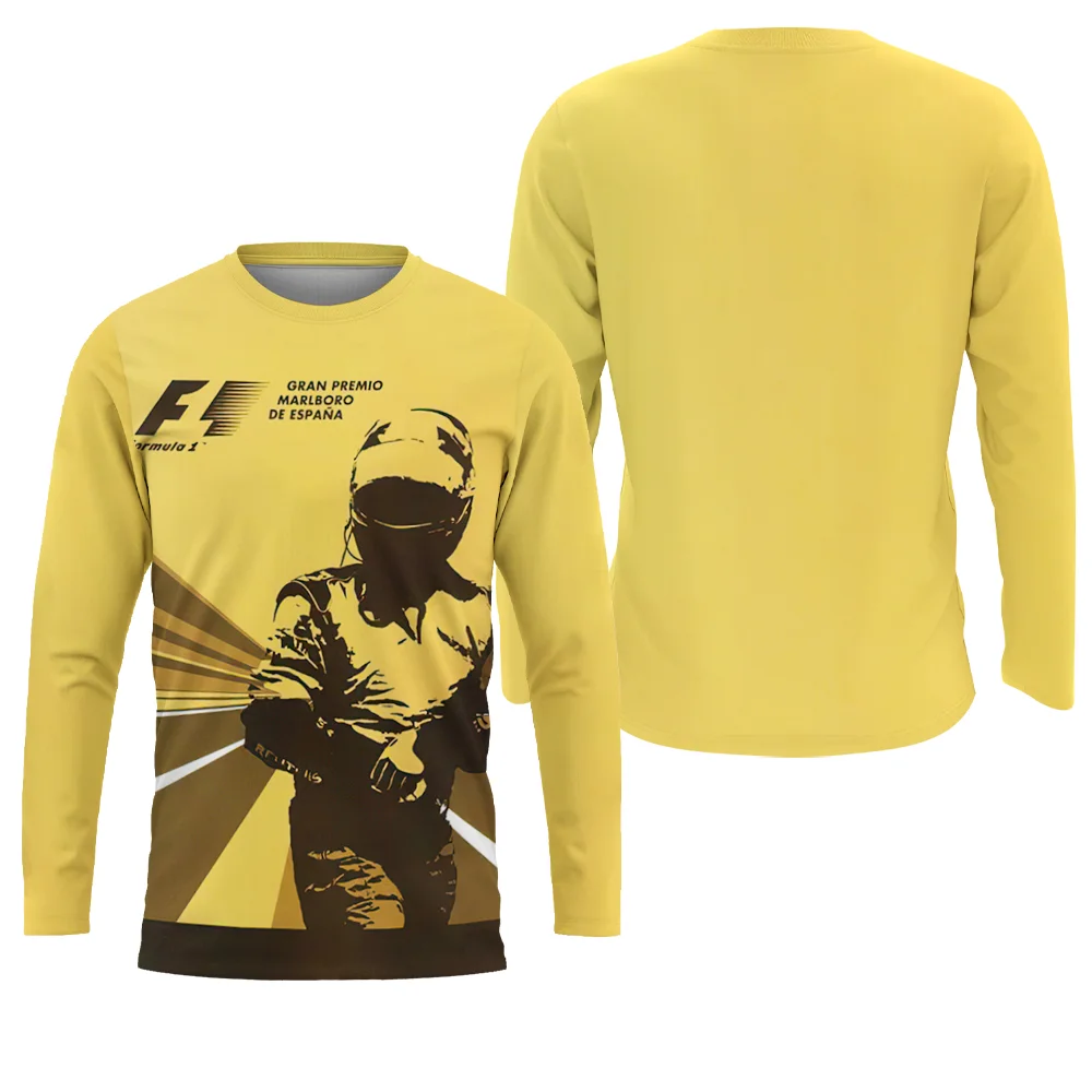 Gran Premio Marlboro De Espana Full Printed Long Sleeve T-shirt - Devcarry
