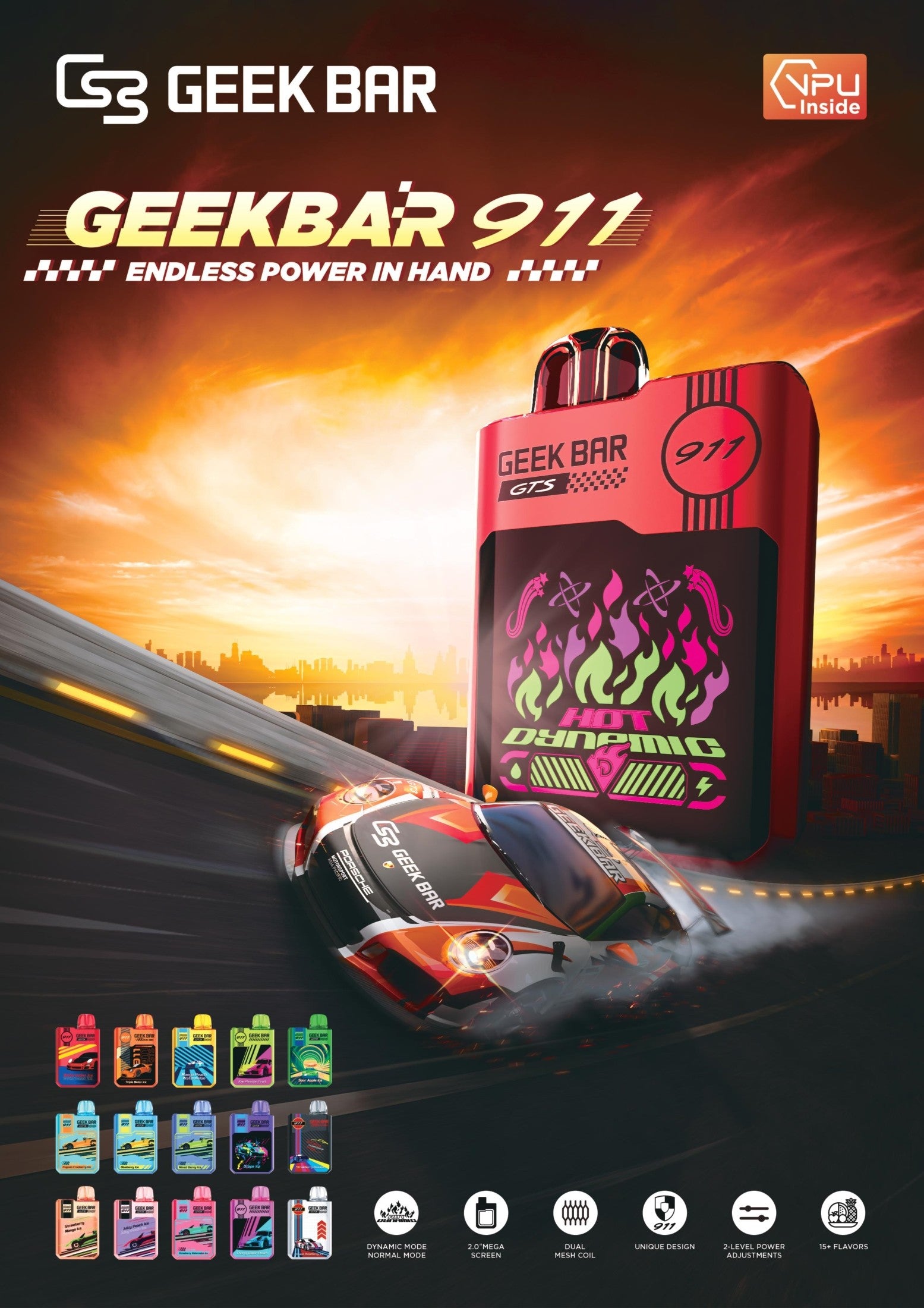 Geek Bar 911 GT 16K: A Vape Inspired by Porsche OPVape