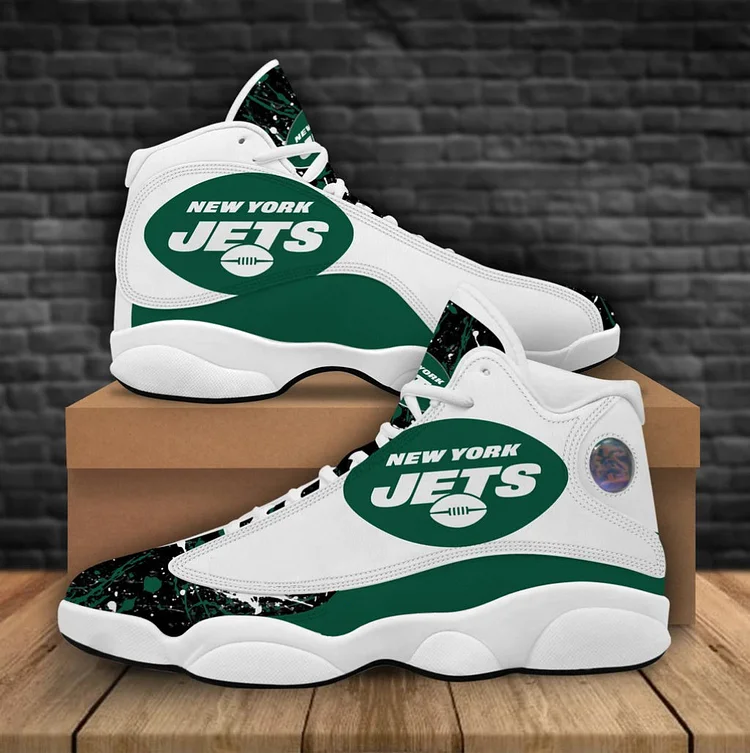 New York Jets Printed Unisex Basketball Shoes