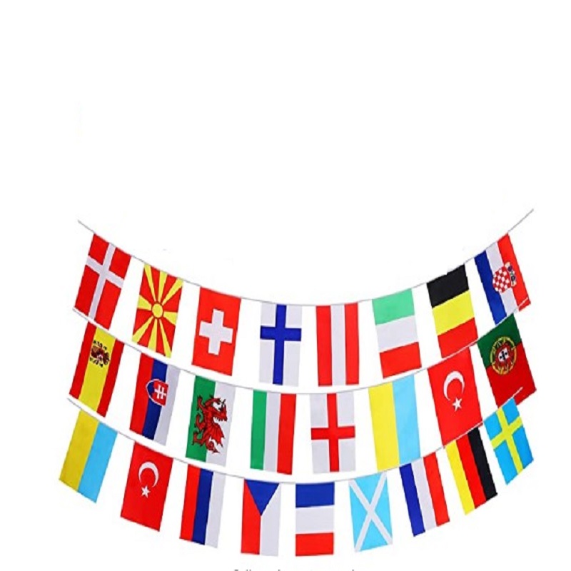 European Cup with strings of flags 14x21cm 24 countries (3 x 8 sides), 501 Original
European Cup with strings of flags 14x21cm 24 countries (3 x 8 sides), 501 Original