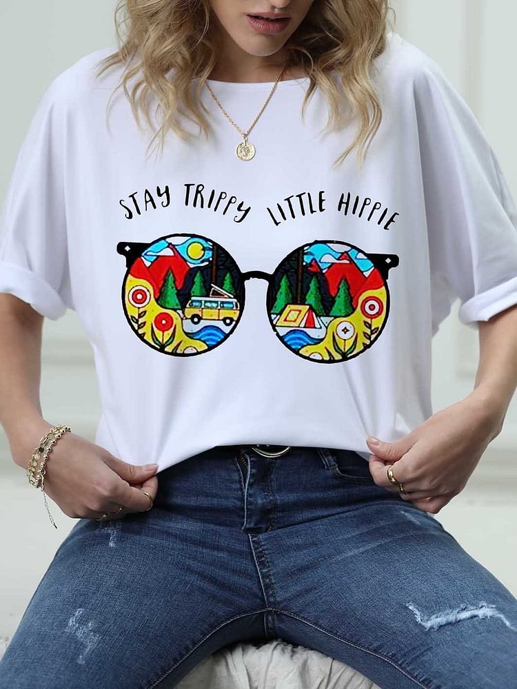 Bestdealfriday Stay Trippy Little Hippie Women's T-Shirt