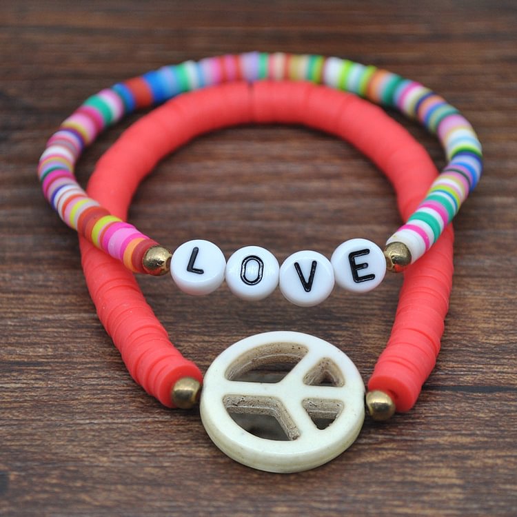 LOVE colored soft ceramic bracelet socialshop