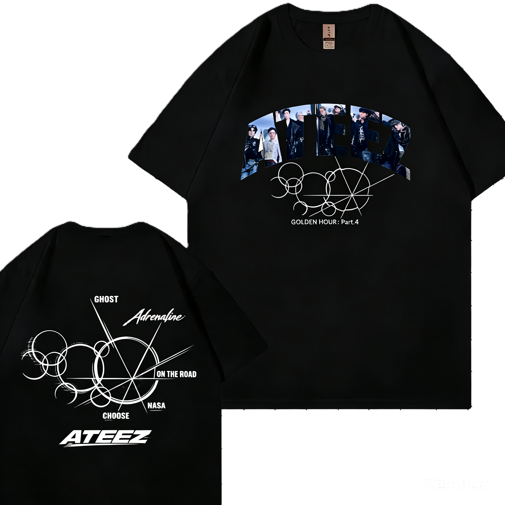Ateez Golden Hour Part 4 Cotton Design T-Shirt