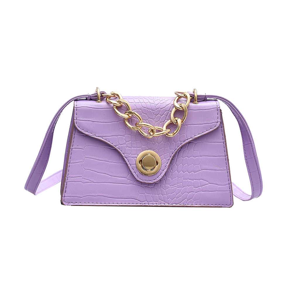 Retro Alligator PU Crossbody Bag Women Pure Chain Shoulder Handbag -Purple, 501 Original
Retro Alligator PU Crossbody Bag Women Pure Chain Shoulder Handbag -Purple, 501 Original