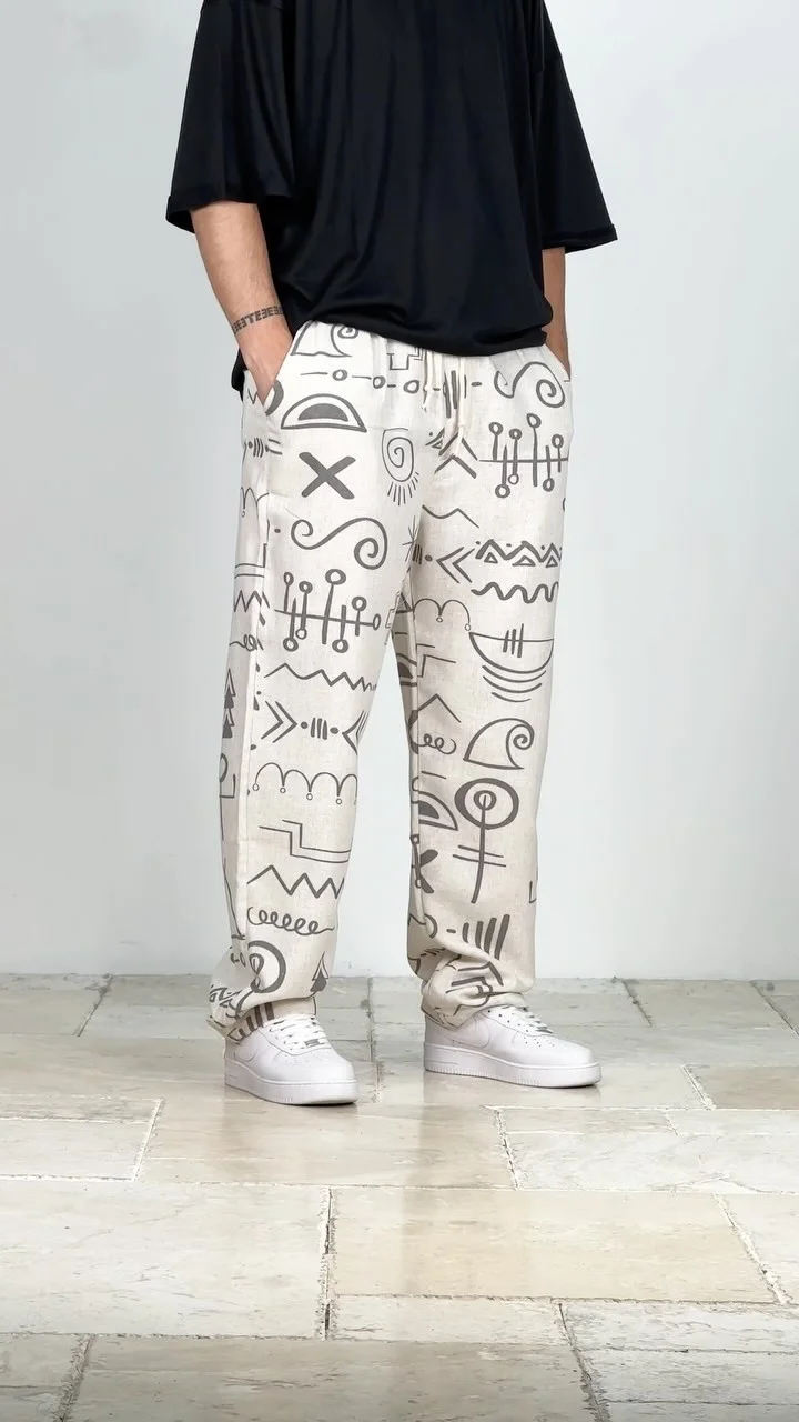 Printed Men's Casual Pants
