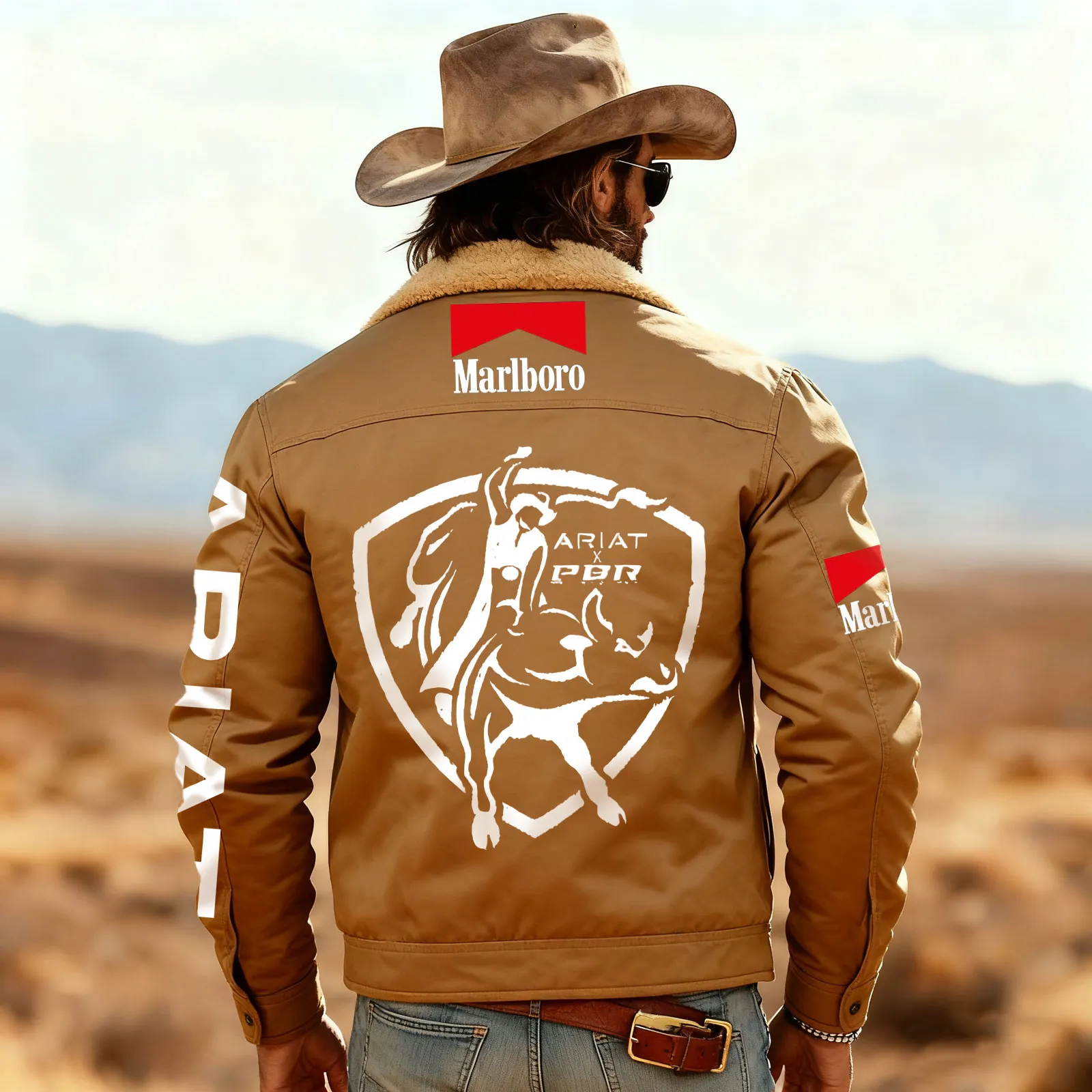 Men's Western-style Jacket With Bullfighter Motif