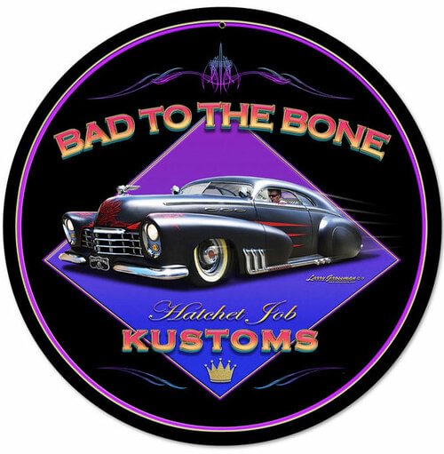 Car- Round Shape Tin Signs/Wooden Signs - 30*30CM